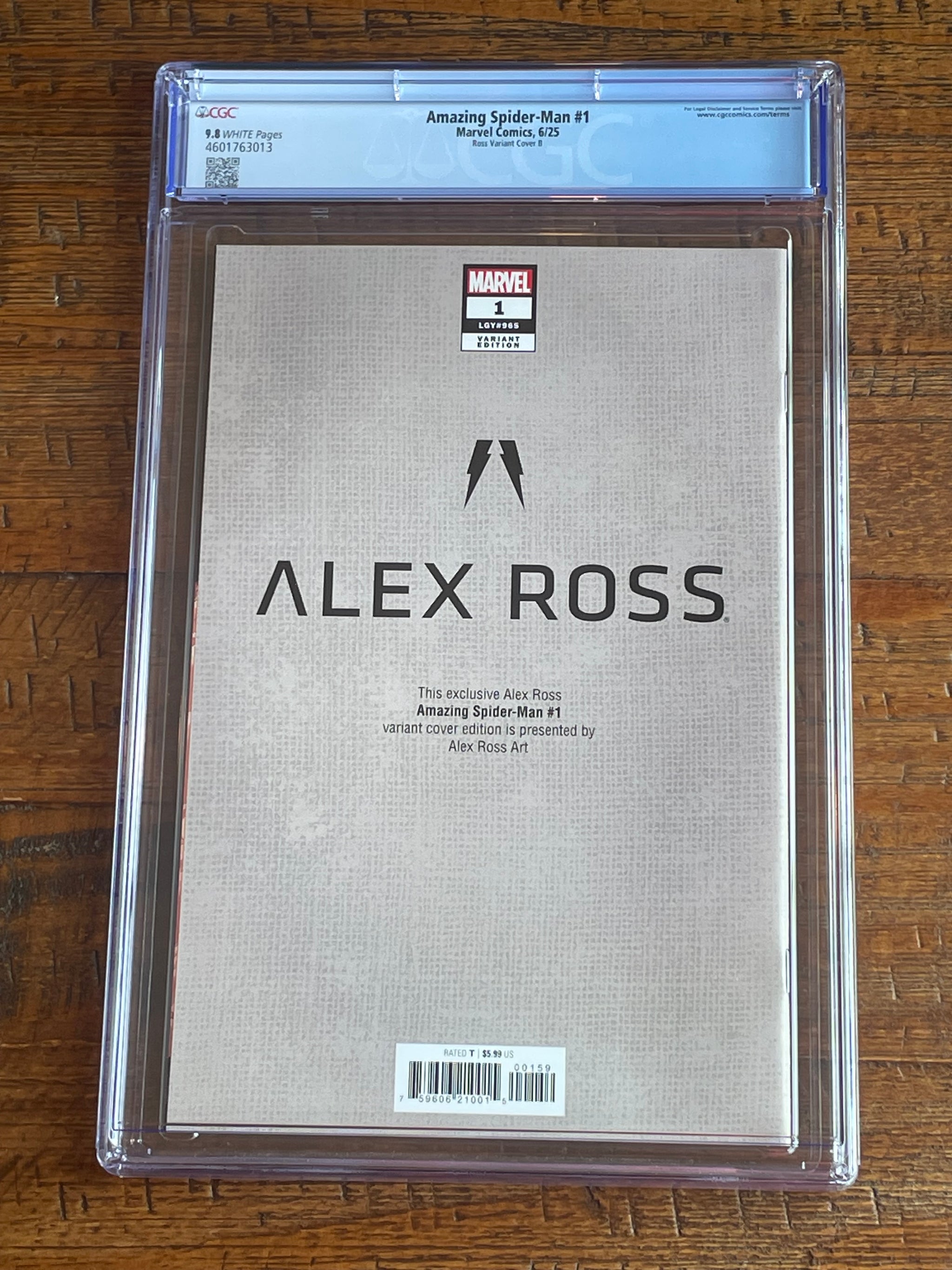 AMAZING SPIDER-MAN #1 CGC 9.8 ALEX ROSS SINISTER SIX VARIANT 2025