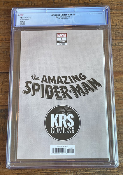 AMAZING SPIDER-MAN #1 CGC 9.8 DAN PANOSIAN EXCL BLACK CAT VARIANT 2025 LTD TO 1000