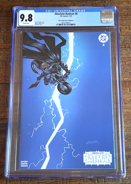 ABSOLUTE BATMAN #8 CGC 9.8 REDCODE EXCL HOMAGE TRADE & VIRGIN VARIANT OPTIONS