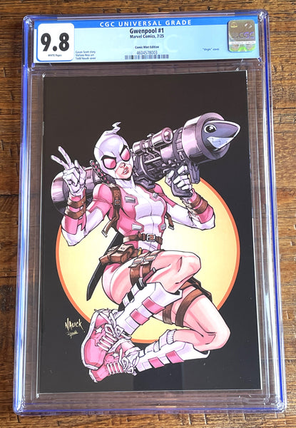 GWENPOOL #1 CGC 9.8 TODD NAUCK EXCL "BLACK VIRGIN" VARIANT 2025 LTD TO 500
