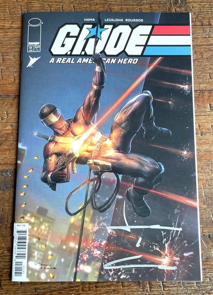 G.I. JOE #21 SILENT MISSIONS TIAGO DA SILVA SIGNED W/ COA EXCL VARIANT SNAKE-EYES
