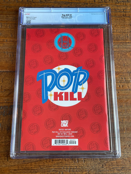 POP KILL #2 CGC 9.8 WILL JACK EXCL "SEXY SKIRT" STORE VARIANT-A 600 PT RUN