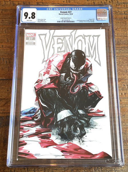 VENOM #27 CGC 9.8 CLAYTON CRAIN TRADE DRESS VARIANT-A FIRST CODEX!