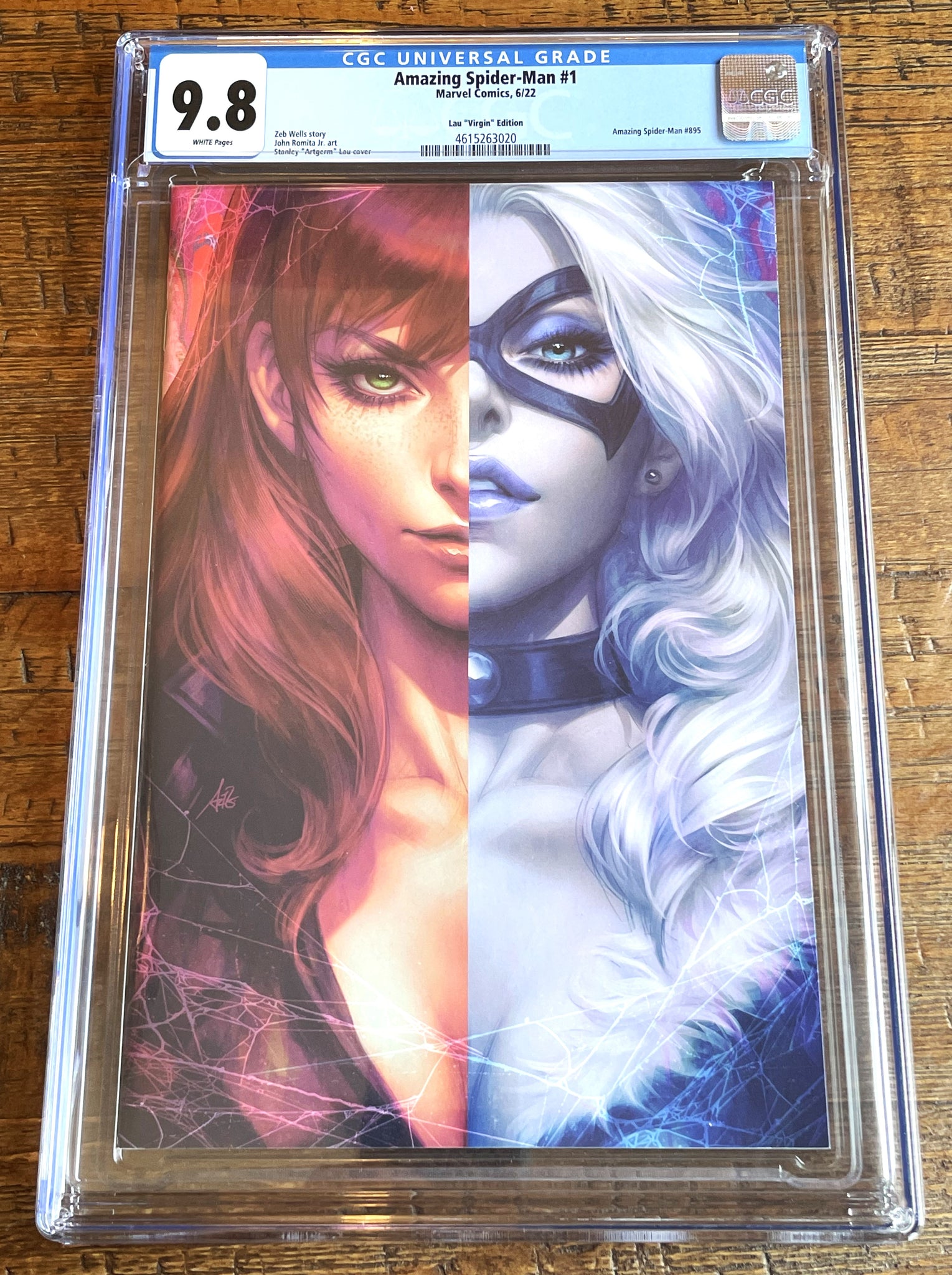 AMAZING SPIDER-MAN #1 CGC 9.8 ARTGERM 1:200 VIRGIN RI RETAILER INCENTIVE VARIANT 2022