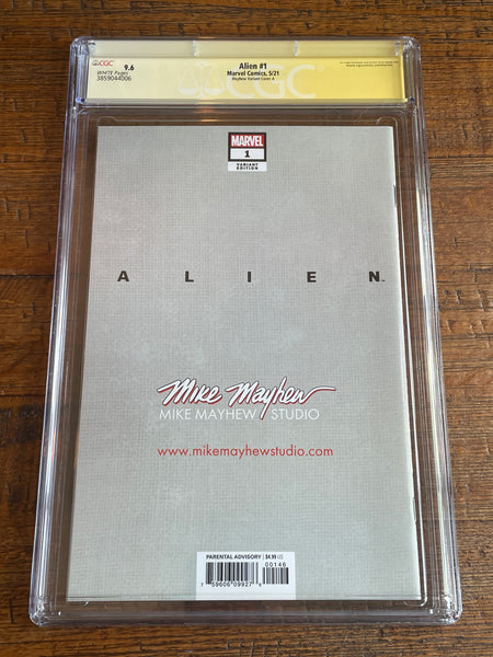 ALIEN #1 CGC SS 9.6 MIKE MAYHEW SIGNED X-MEN #234 HOMAGE TRADE VARIANT-A