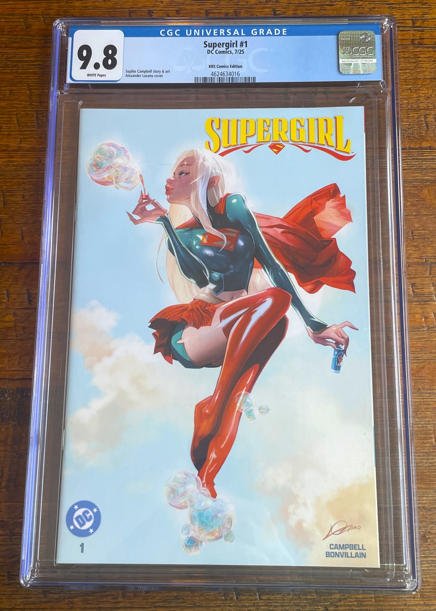 SUPERGIRL #1 CGC 9.8 ALEXANDER LOZANO EXCLUSIVE VARIANT 2025 LTD