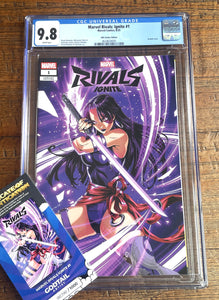 MARVEL RIVALS IGNITE #1 CGC 9.8 GODTAIL EXCL PSYLOCKE VARIANT LTD