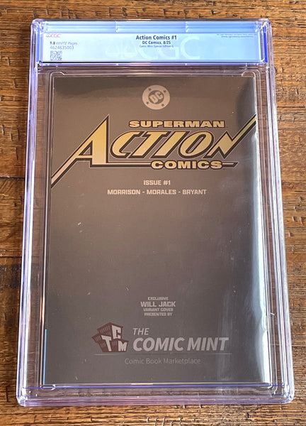 ACTION COMICS (NEW 52) #1 CGC 9.8 WILL JACK SDCC EXCL "FOIL" VIRGIN VARIANT