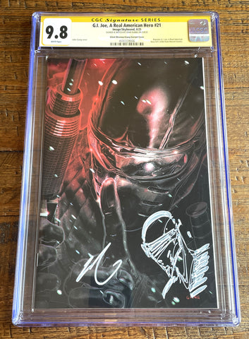 G.I. JOE #21 CGC SS 9.8 SILENT MISSIONS JOHN GIANG REMARK SIGNED EXCL SNAKE-EYES VARIANT