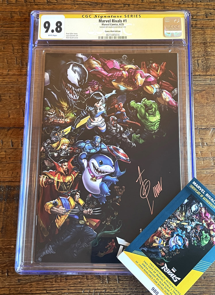 MARVEL RIVALS #1 CGC SS 9.8 ALAN QUAH SIGNED EXCL VARIANT LTD TO