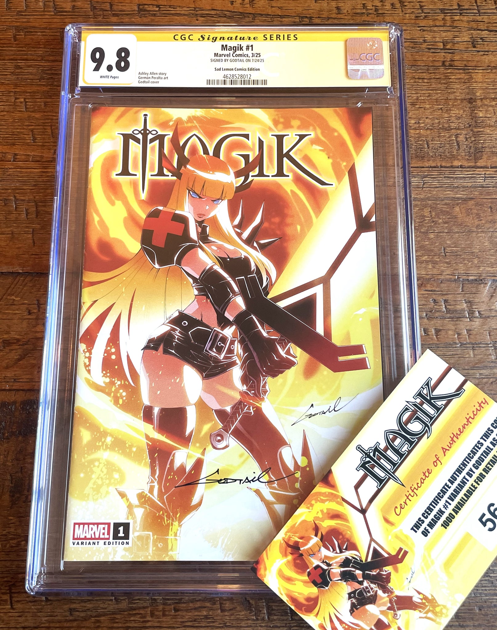 MAGIK #1 CGC SS 9.8 GODTAIL SIGNED EXCL VARIANT LTD TO 1000 WOLVERINE