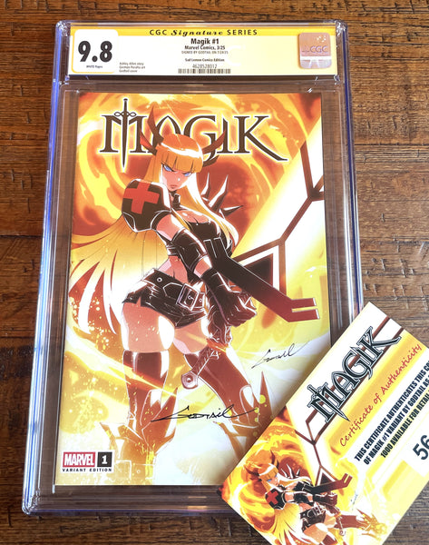 MAGIK #1 CGC SS 9.8 GODTAIL SIGNED EXCL VARIANT LTD TO 1000 WOLVERINE