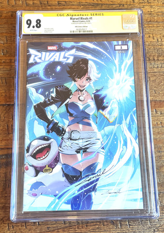 MARVEL RIVALS #1 CGC SS 9.8 GODTAIL SIGNED EXCL LUNA & JEFF VARIANT LTD TO 1000
