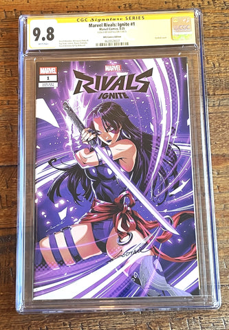 MARVEL RIVALS IGNITE #1 CGC SS 9.8 GODTAIL SIGNED EXCL PSYLOCKE VARIANT LTD TO 1000