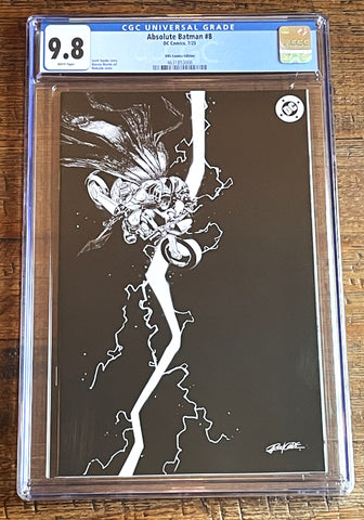 ABSOLUTE BATMAN #8 CGC 9.8 REDCODE SDCC EXCL BLACK VIRGIN VARIANT 2025 LTD TO 600