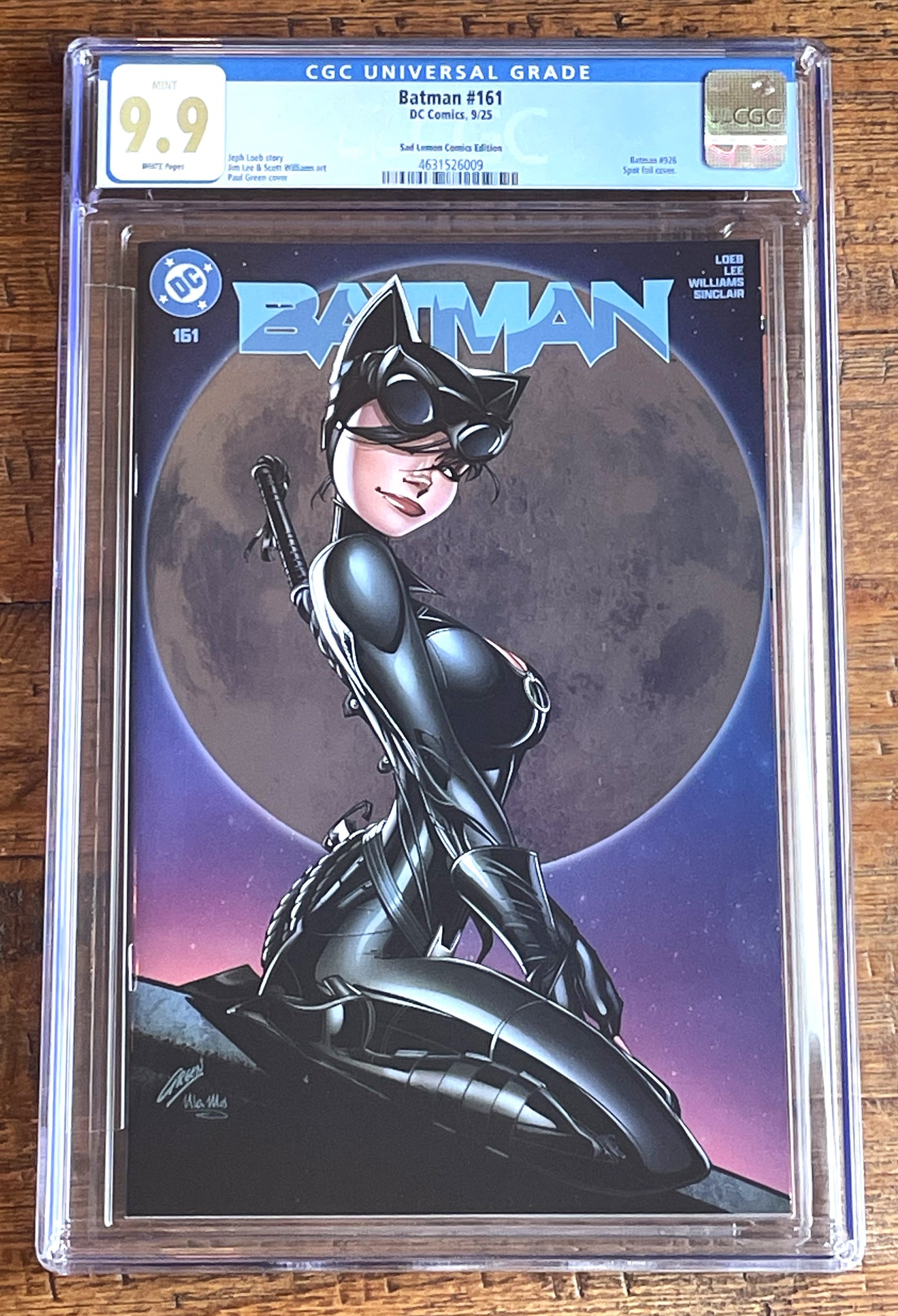 BATMAN #161 CGC 9.9 PAUL GREEN EXCL FOIL MOON CATWOMAN VARIANT NOT 9.8