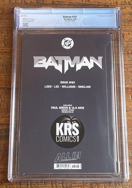 BATMAN #161 CGC 9.9 PAUL GREEN SDCC EXCL WHITE VIRGIN VARIANT LTD TO 600 NOT 9.8