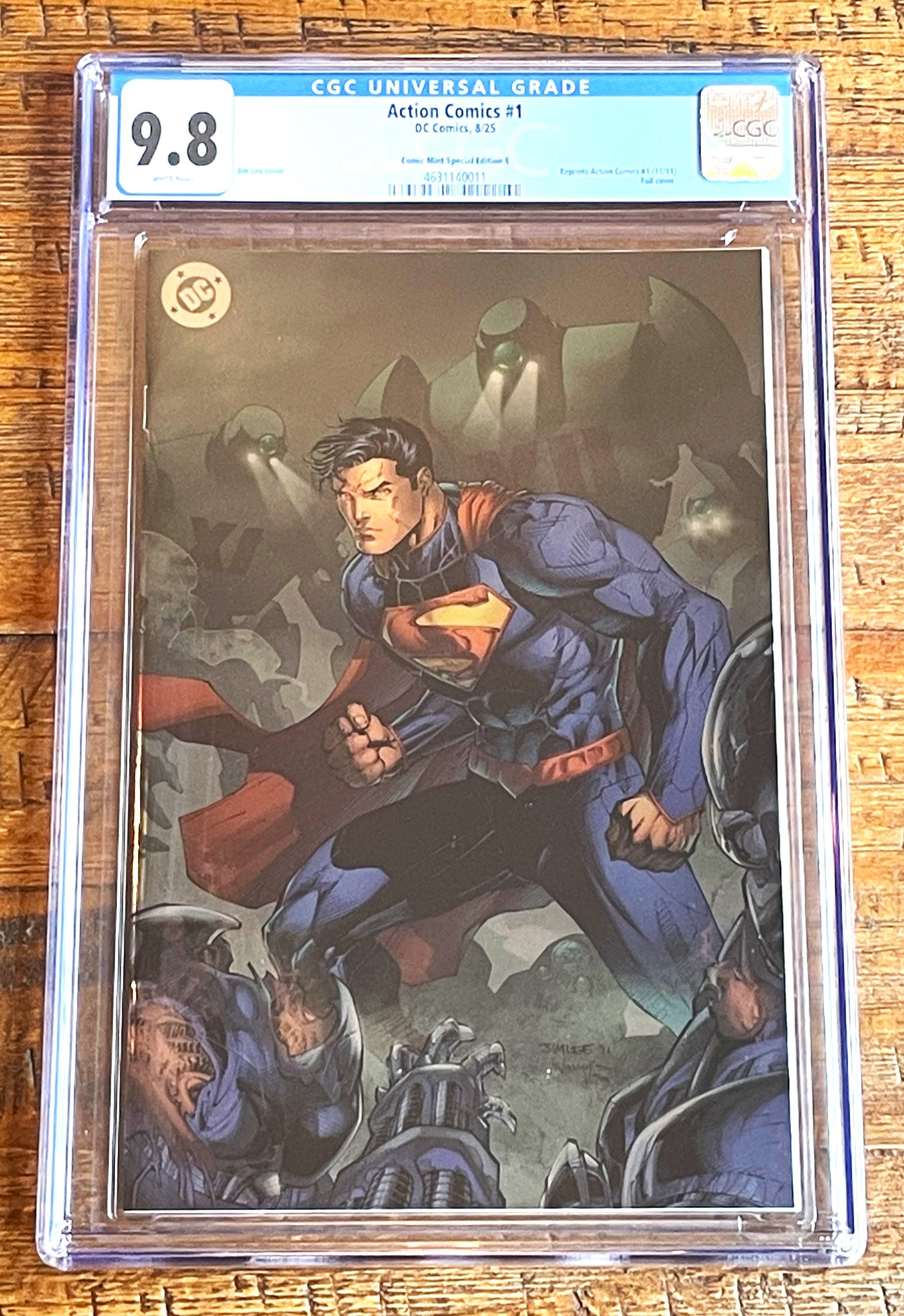 ACTION COMICS (NEW 52) #1 CGC 9.8 JIM LEE SDCC EXCL "FOIL" VIRGIN VARIANT 2025