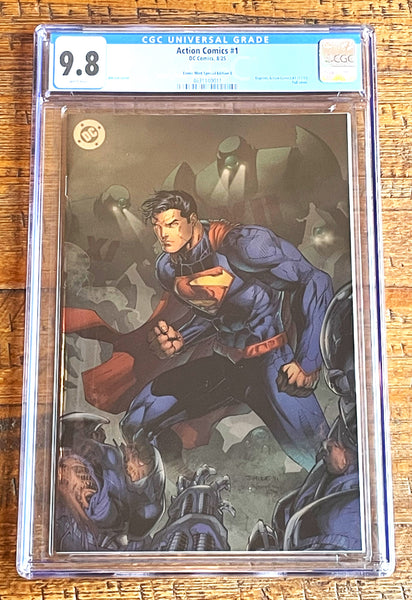 ACTION COMICS (NEW 52) #1 CGC 9.8 JIM LEE SDCC EXCL "FOIL" VIRGIN VARIANT 2025