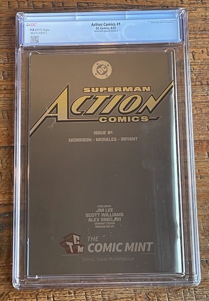 ACTION COMICS (NEW 52) #1 CGC 9.8 JIM LEE SDCC EXCL "FOIL" VIRGIN VARIANT 2025