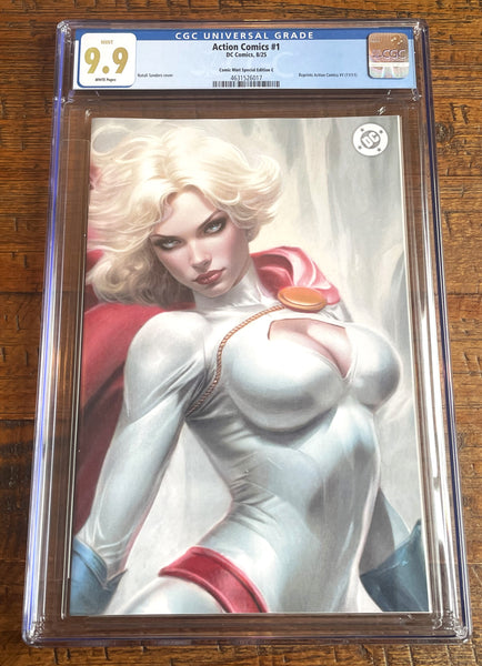 ACTION COMICS (NEW 52) #1 CGC 9.9 NATALI SANDERS EXCL POWER GIRL ZOOMED-IN VIRGIN VARIANT-A NOT 9.8