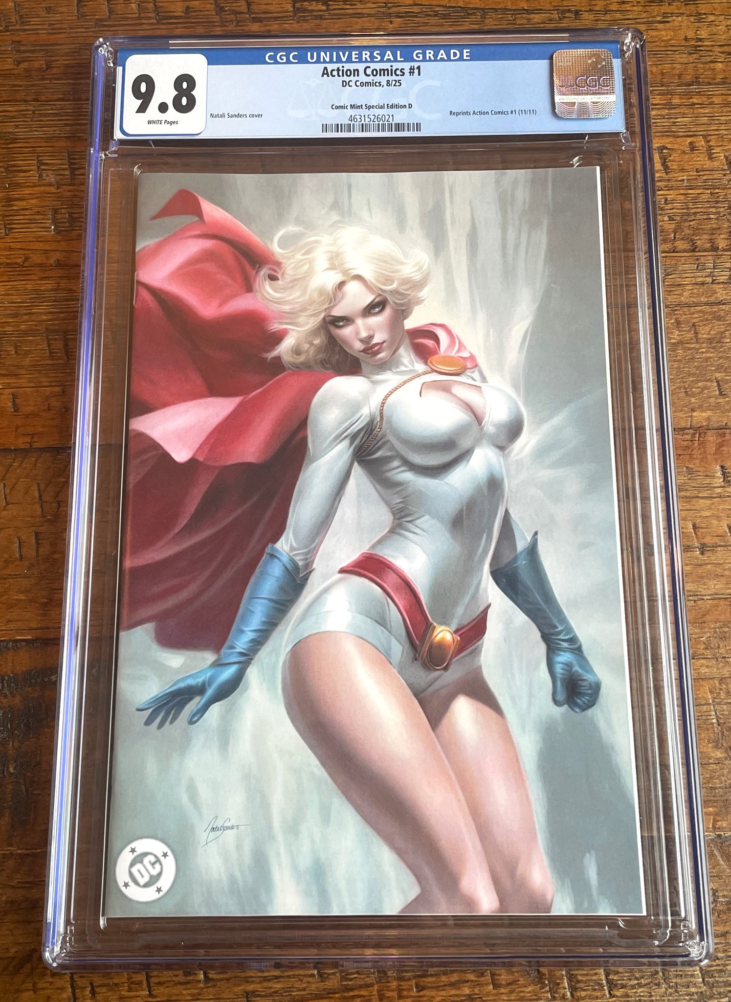 ACTION COMICS (NEW 52) #1 CGC 9.8 NATALI SANDERS EXCL POWER GIRL VIRGIN VARIANT OPTIONS