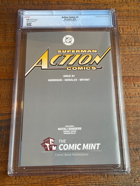 ACTION COMICS (NEW 52) #1 CGC 9.8 NATALI SANDERS EXCL POWER GIRL VIRGIN VARIANT OPTIONS