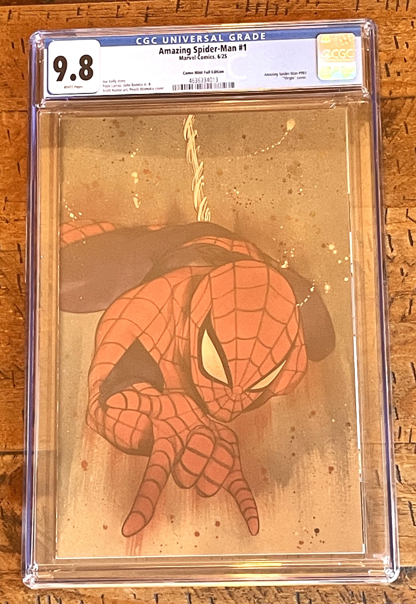 AMAZING SPIDER-MAN #1 CGC 9.8 PEACH MOMOKO SDCC EXCL "FOIL" VIRGIN VARIANT 2025 LTD TO 1000