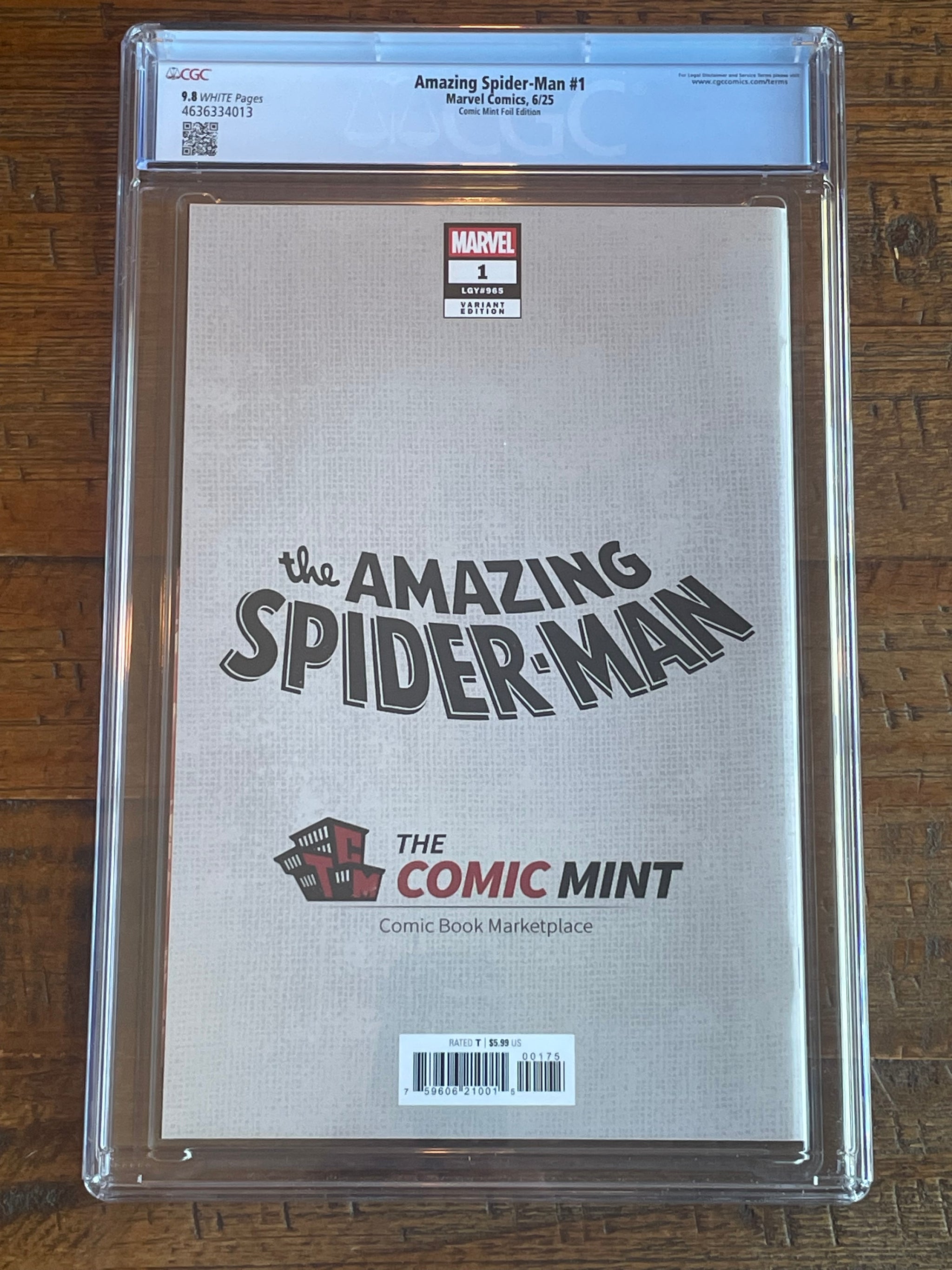 AMAZING SPIDER-MAN #1 CGC 9.8 PEACH MOMOKO SDCC EXCL 