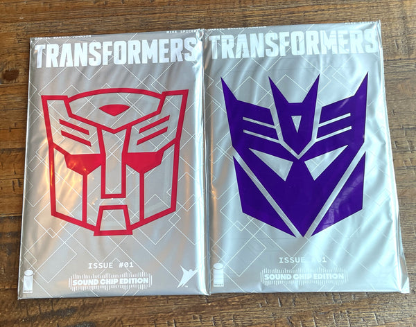TRANSFORMERS #1 SOUND CHIP EDITION-A & B OPTIMUS PRIME FOIL VARIANT OPTIONS UNOPENED SEALED