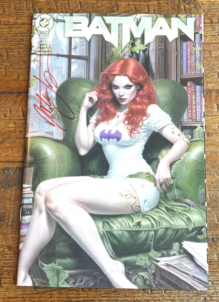 BATMAN #160 NATALI SANDERS SIGNED COA EXCL POISON IVY VARIANT HUSH 2 SEQUEL