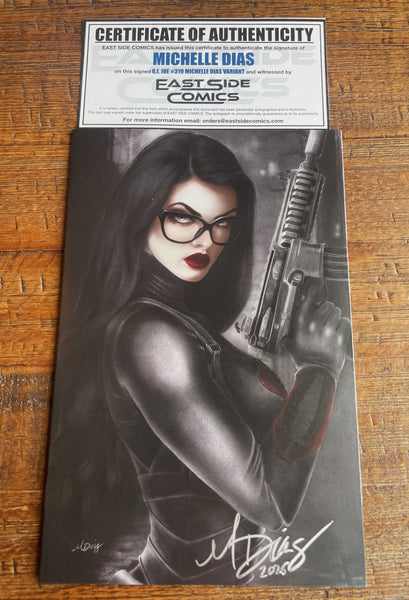 G.I. JOE #319 MICHELLE DIAS SIGNED COA EXCL BARONESS "VIRGIN" VARIANT LTD 500 COPIES