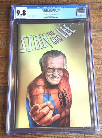 STAN LEE TRIBUTE #1 CGC 9.8 SKAN NYCC 2025 EXCL "GOLD FOIL" SPIDER-MAN THWIP VARIANT