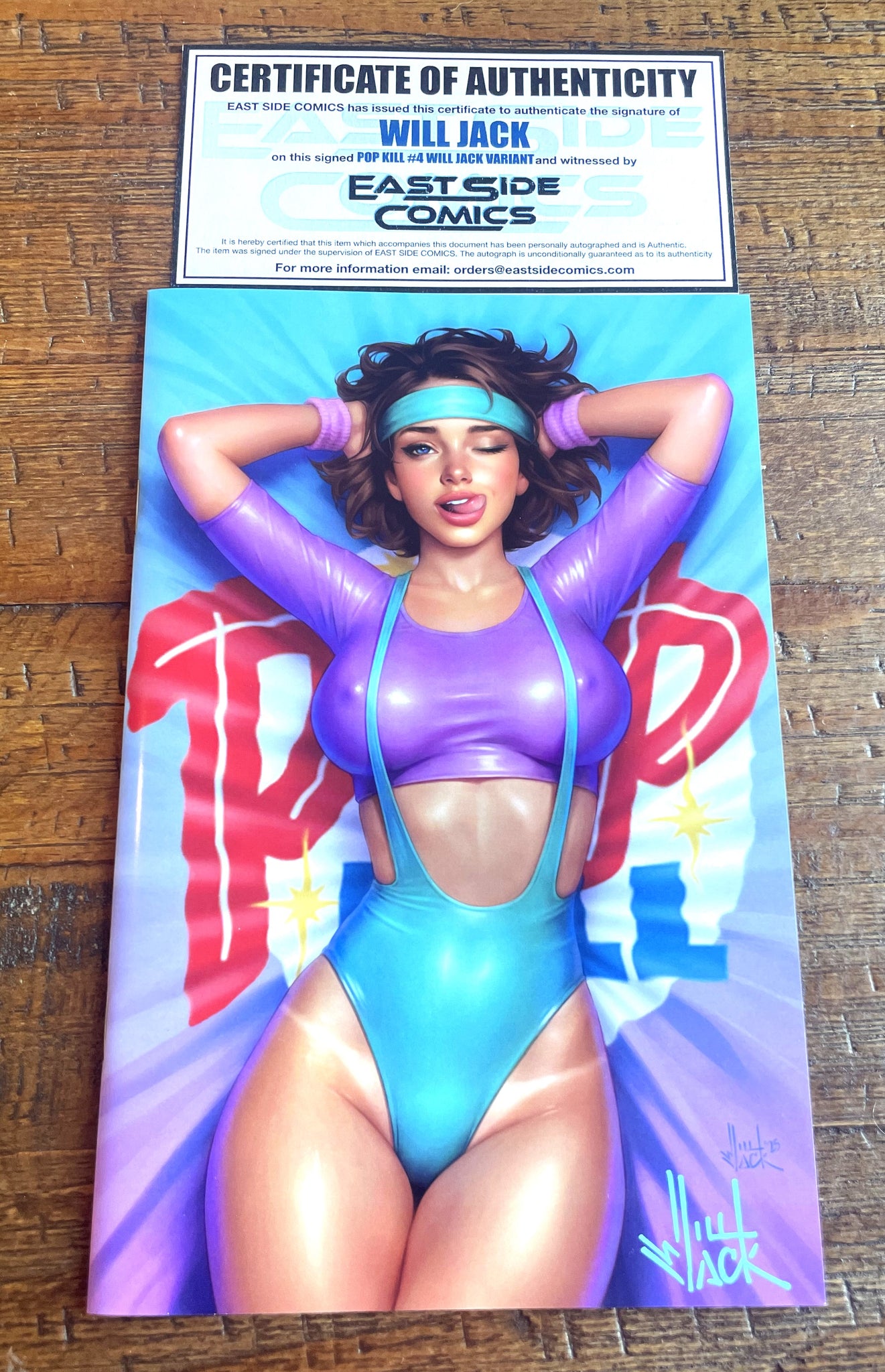 POP KILL #4 WILL JACK SIGNED W/ COA EXCL SPORTY & SEXY POP VARIANT 2-PK SET
