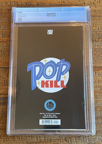 POP KILL #4 CGC 9.8 WILL JACK EXCL "SPORTY POP" STORE VARIANT-A 1000 PT RUN