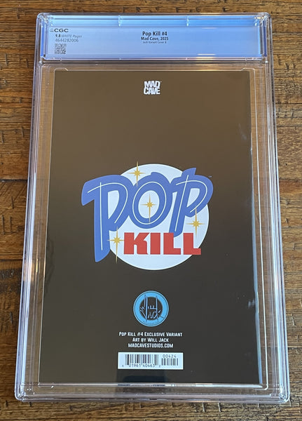 POP KILL #4 CGC 9.8 WILL JACK EXCL "SEXY POP" STORE VARIANT-B 600 PT RUN