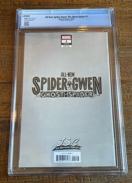 ALL NEW SPIDER-GWEN THE GHOST SPIDER #1 CGC 9.8 J SCOTT CAMPBELL 1:100 RI VIRGIN VARIANT 2025
