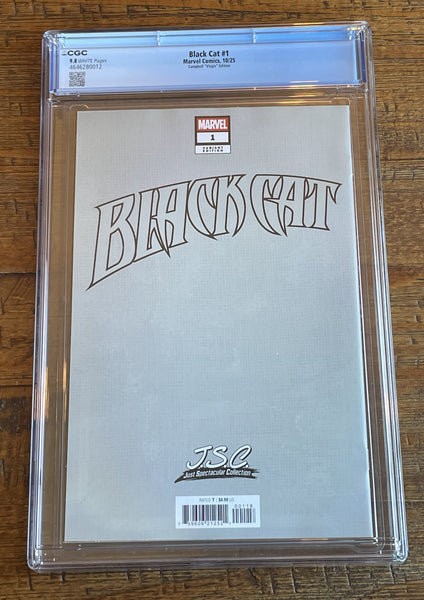 BLACK CAT #1 CGC 9.8 J SCOTT CAMPBELL 1:100 RI VIRGIN VARIANT 2025 SPIDER-MAN