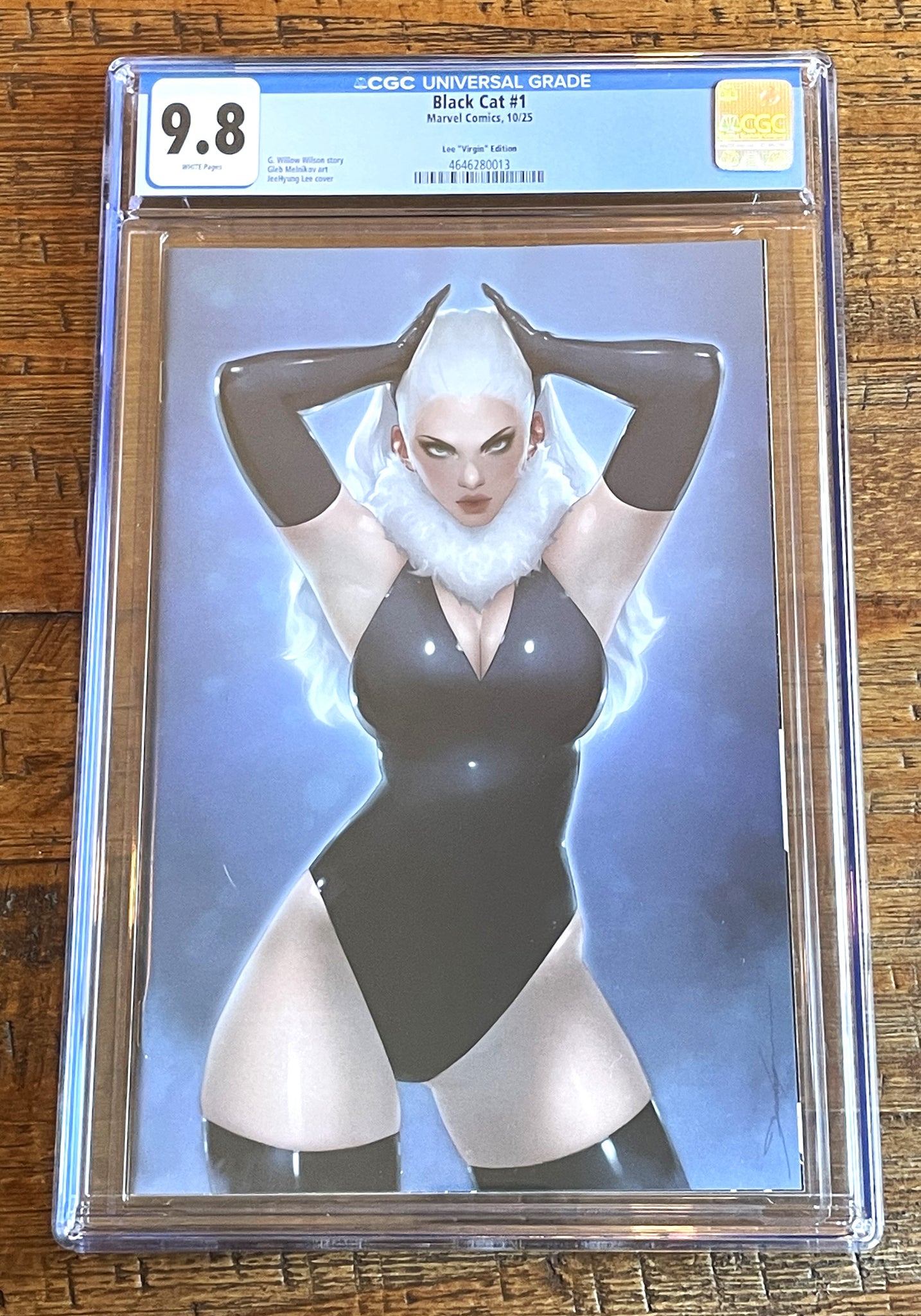 BLACK CAT #1 CGC 9.8 JEEHYUNG LEE 1:200 RI VIRGIN VARIANT 2025 SPIDER-MAN