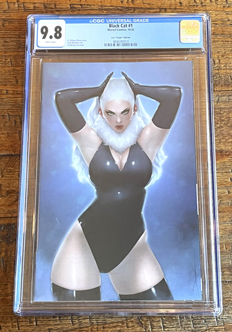 BLACK CAT #1 CGC 9.8 JEEHYUNG LEE 1:200 RI VIRGIN VARIANT 2025 SPIDER-MAN