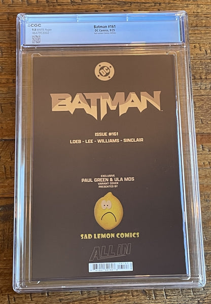 BATMAN #161 CGC 9.8 PAUL GREEN EXCL "FOIL MOON" CATWOMAN VARIANT HUSH 2