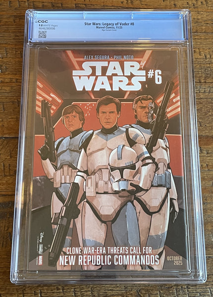 STAR WARS LEGACY OF VADER #8 CGC 9.8 KAEL NGU 1:25 RI VARIANT FIRST TAVA REN