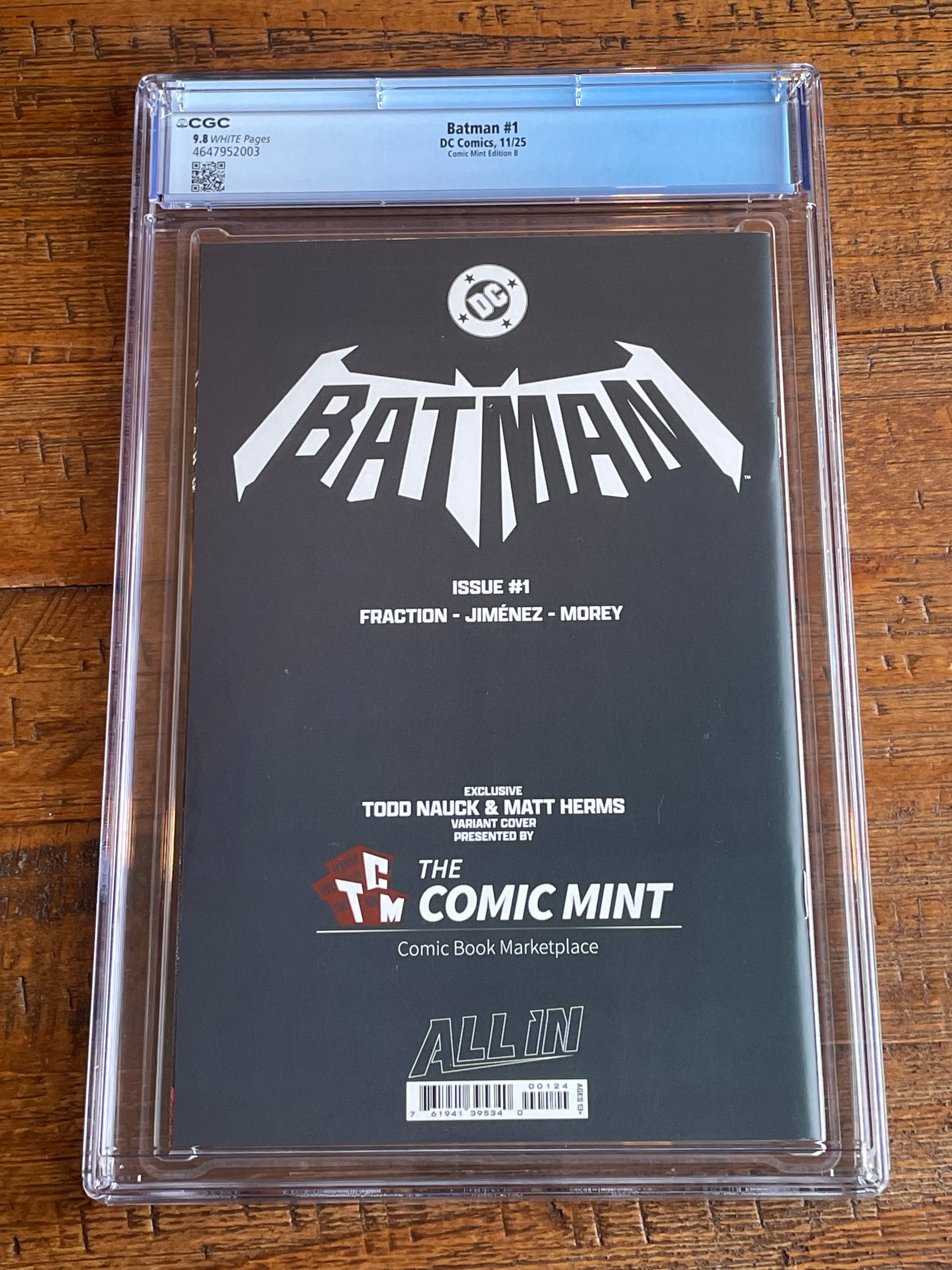 スパットコページ Batman 638 CGC 9.6 Jason Todd revealed as Red Hood 2nd Print Cover