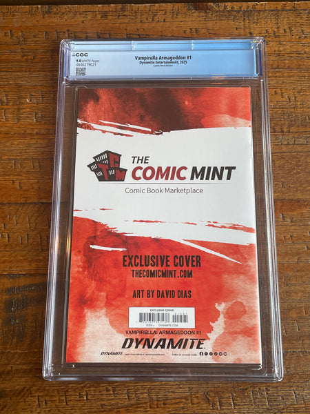 VAMPIRELLA ARMAGEDDON #1 CGC 9.8 DAVID DIAS EXCL VIRGIN VARIANT DYNAMITE LIMITED 300
