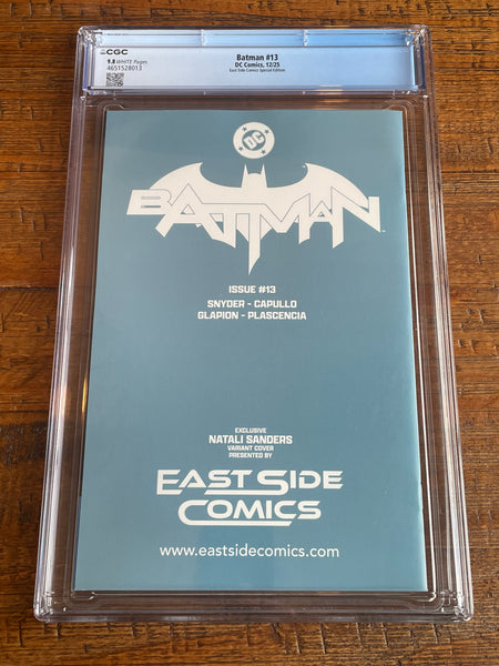BATMAN (NEW 52) #13 CGC 9.8 NATALI SANDERS EXCL "STEAMPUNK" VIRGIN VARIANT DEATH OF THE FAMILY LTD TO 800