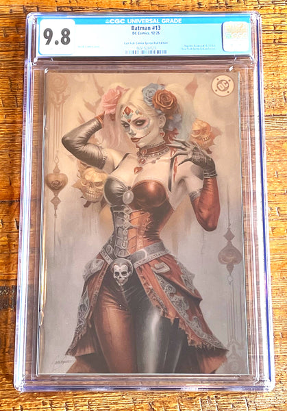 BATMAN (NEW 52) #13 CGC 9.8 NATALI SANDERS NYCC 2025 EXCL "DIA DE LOS MUERTOS" FOIL VARIANT