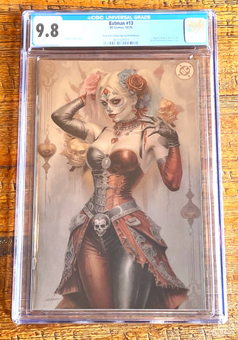 BATMAN (NEW 52) #13 CGC 9.8 NATALI SANDERS NYCC 2025 EXCL "DIA DE LOS MUERTOS" FOIL VARIANT
