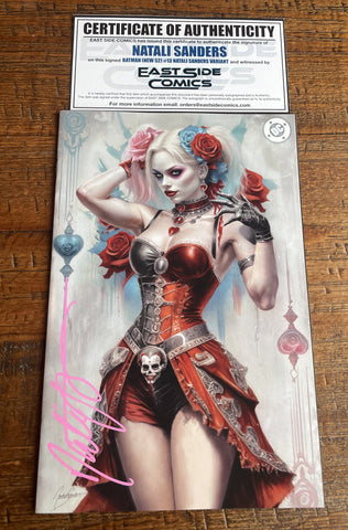 BATMAN (NEW 52) #13 NATALI SANDERS SIGNED COA EXCL "STEAMPUNK" VIRGIN VARIANT LTD TO 800
