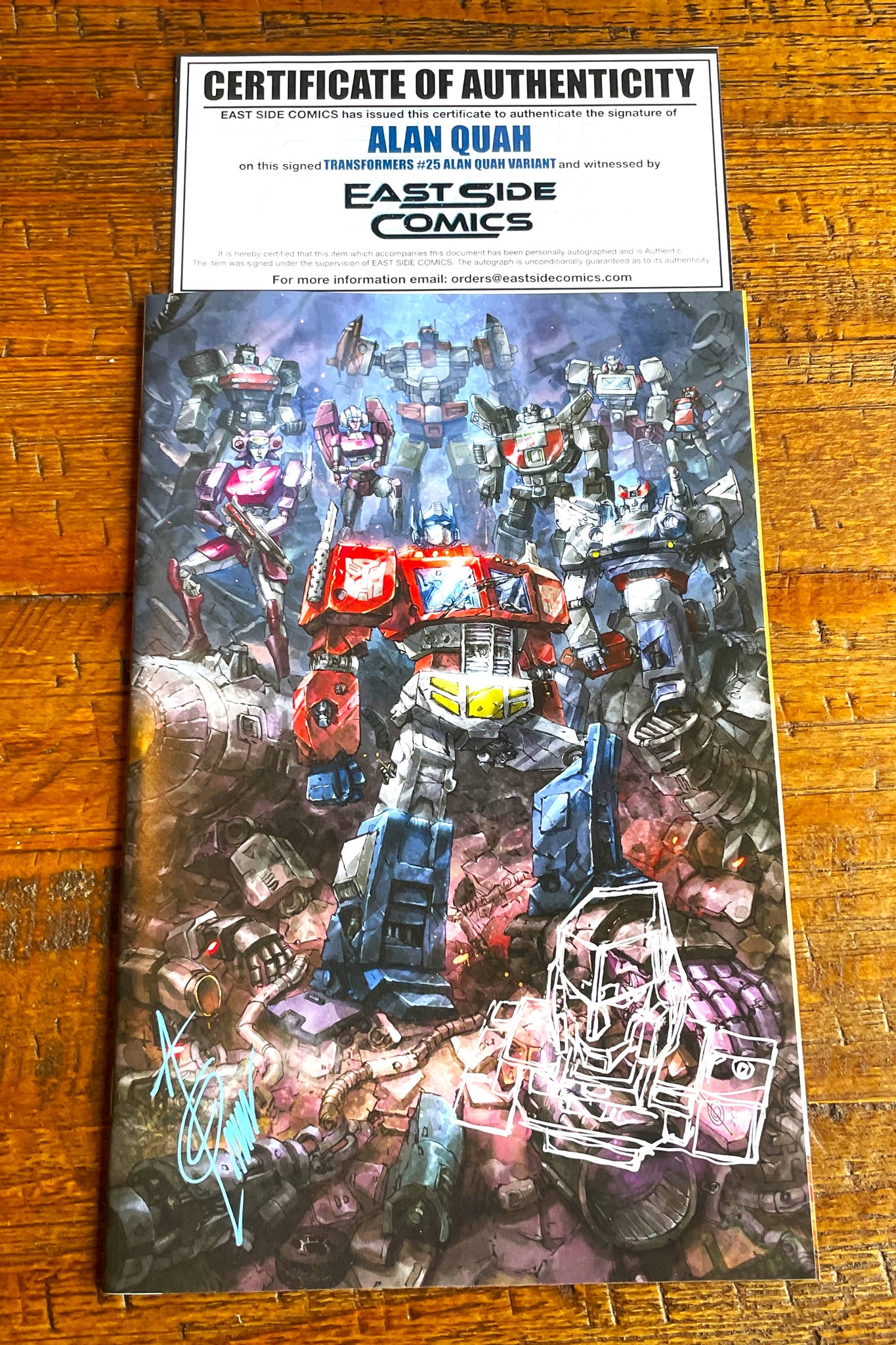 TRANSFORMERS #25 ALAN QUAH REMARK SKETCH W/ COA NYCC 2025 EXCL VARIANT G.I. JOE