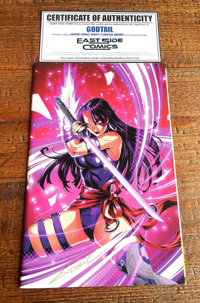 MARVEL RIVALS IGNITE #1 GODTAIL SIGNED COA SDCC EXCL "PINK VIRGIN" VARIANT LTD TO 600
